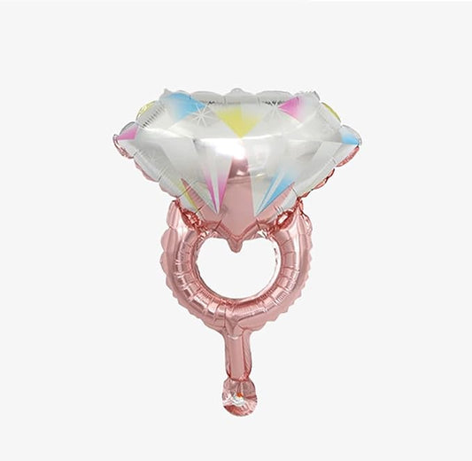 Elegant Foil Deluxe Wedding Ring Balloon