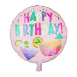 Happy Birthday Balloon w/Margarita Drinks (17 in.)