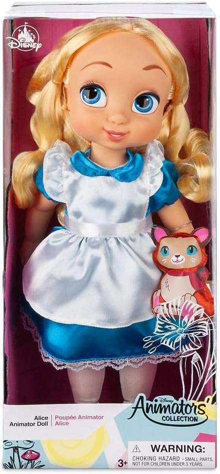 Disney Store Official Animators Alice In Wonderland Doll include soft Dinah Doll