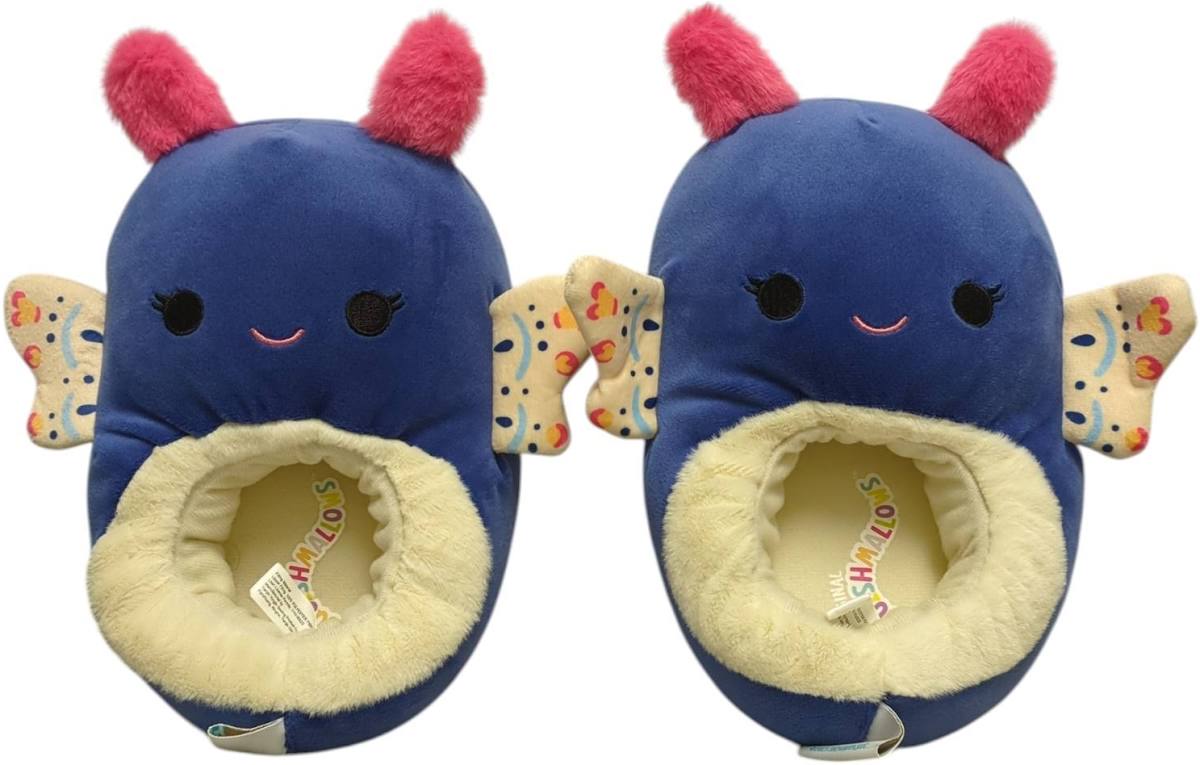 Squishmallows Kids Slippers- Sea Cucumber, Catepillar, Caticorn, Moth
