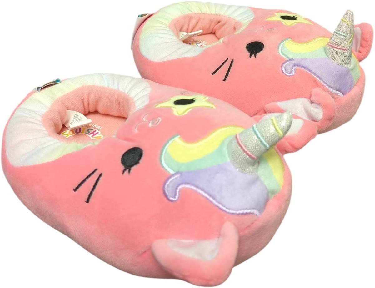 Squishmallows Kids Slippers- Sea Cucumber, Catepillar, Caticorn, Moth