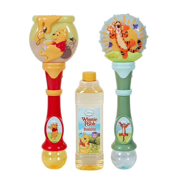 Winnie The Pooh Two Piece Bubble Wand Set