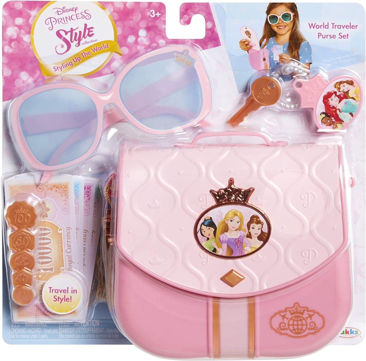 Disney Princess 18-Piece Style Collection Travel Purse Set