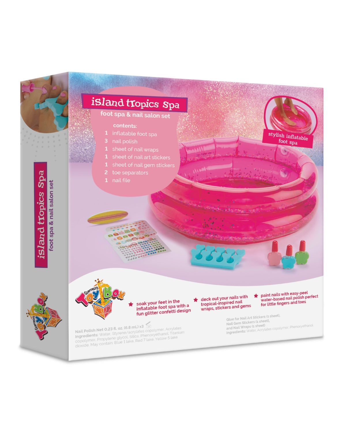 Island Tropics Foot Spa Nail Salon Kit