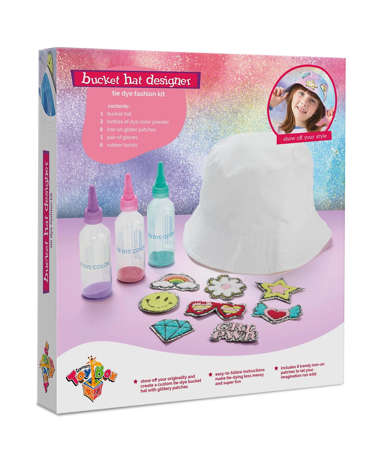 Geoffrey’s Toy Box Bucket Hat Tie Dye Fashion Kit