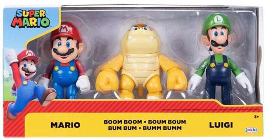 Super Mario - Mario Boom Boom Luigi 3 Pack