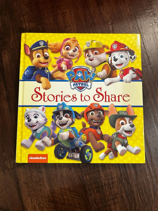 Paw Patrol Stories To Share Book (Hardcover)