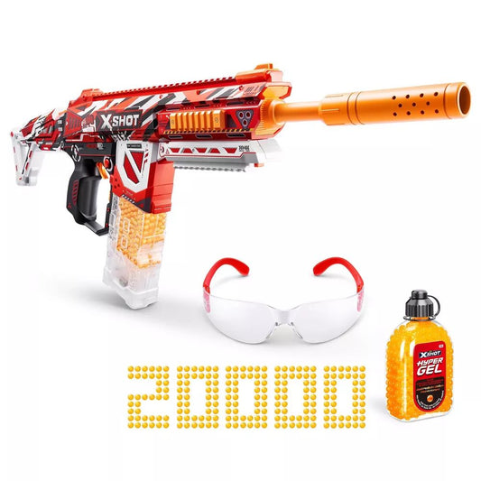 X-Shot Hyper Gel Large Blaster 20000 Pellets Rechargeable Battery Motorized