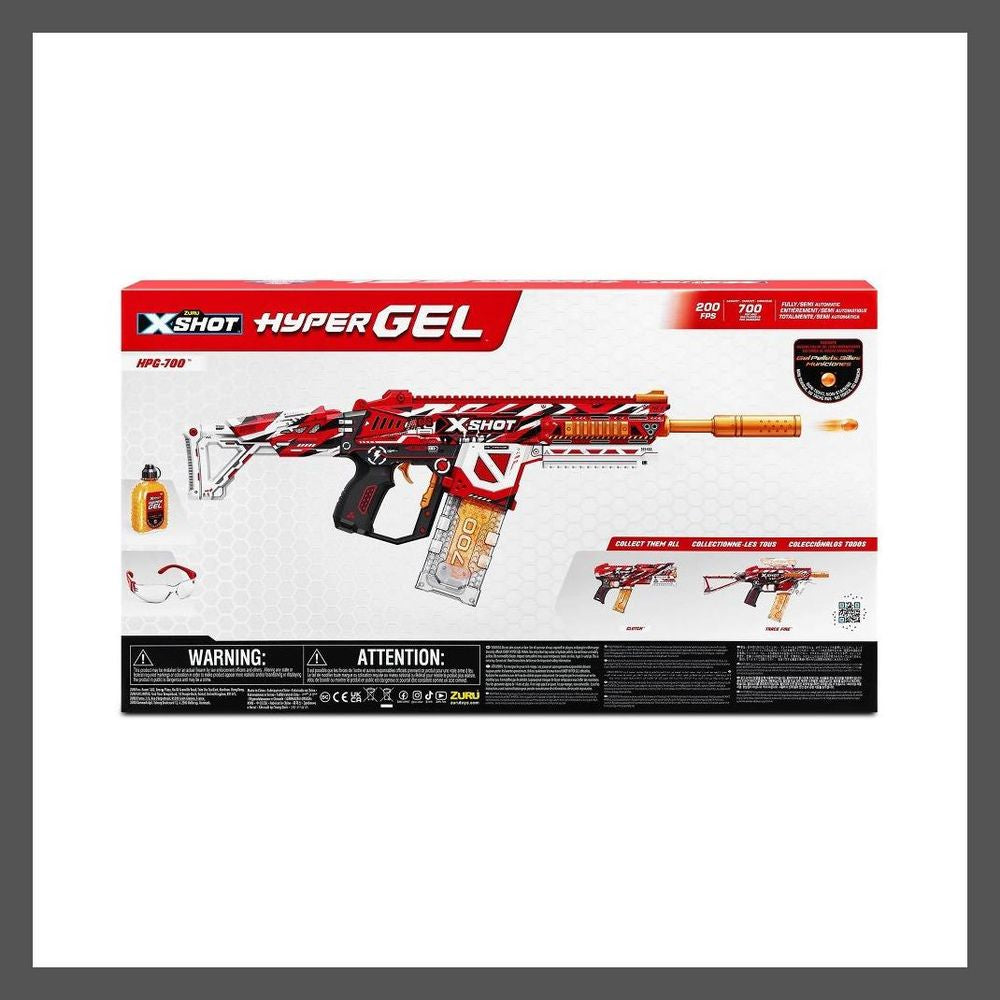 X-Shot Hyper Gel Large Blaster 20000 Pellets Rechargeable Battery Motorized