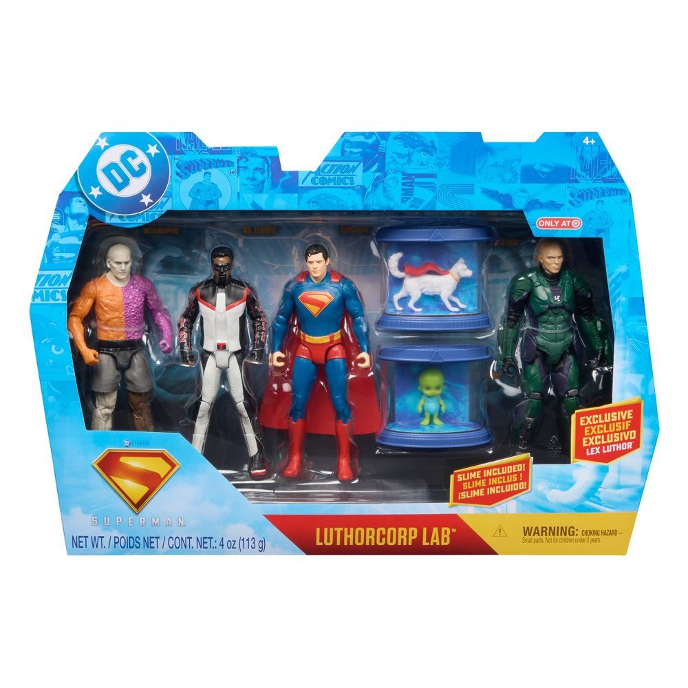4-Pack DC Comics Superman TRGX Action Figure Set 6"