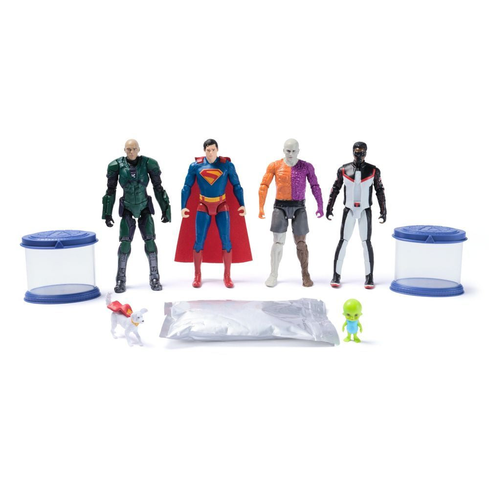 4-Pack DC Comics Superman TRGX Action Figure Set 6"