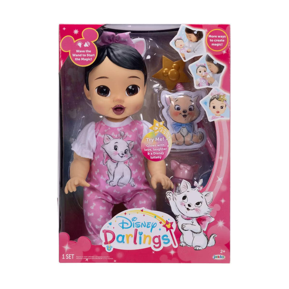 Disney Darlings Deluxe Feature Doll Marie - Black Hair Brown Eyes