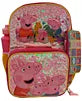 Peppa Pig Backpack, Lunch Bag, Water Bottle, Zip Case and Carabiner, 5-Piece Set