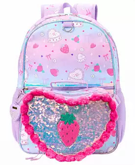 Rainbow Sugar Girls' Backpack, Calculator Charm and Lunch Bag, 3-Piece Set