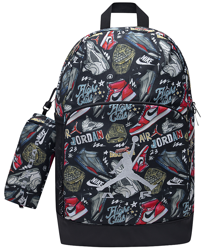 Jordan Kids' Air Raid Backpack (Black & Red)