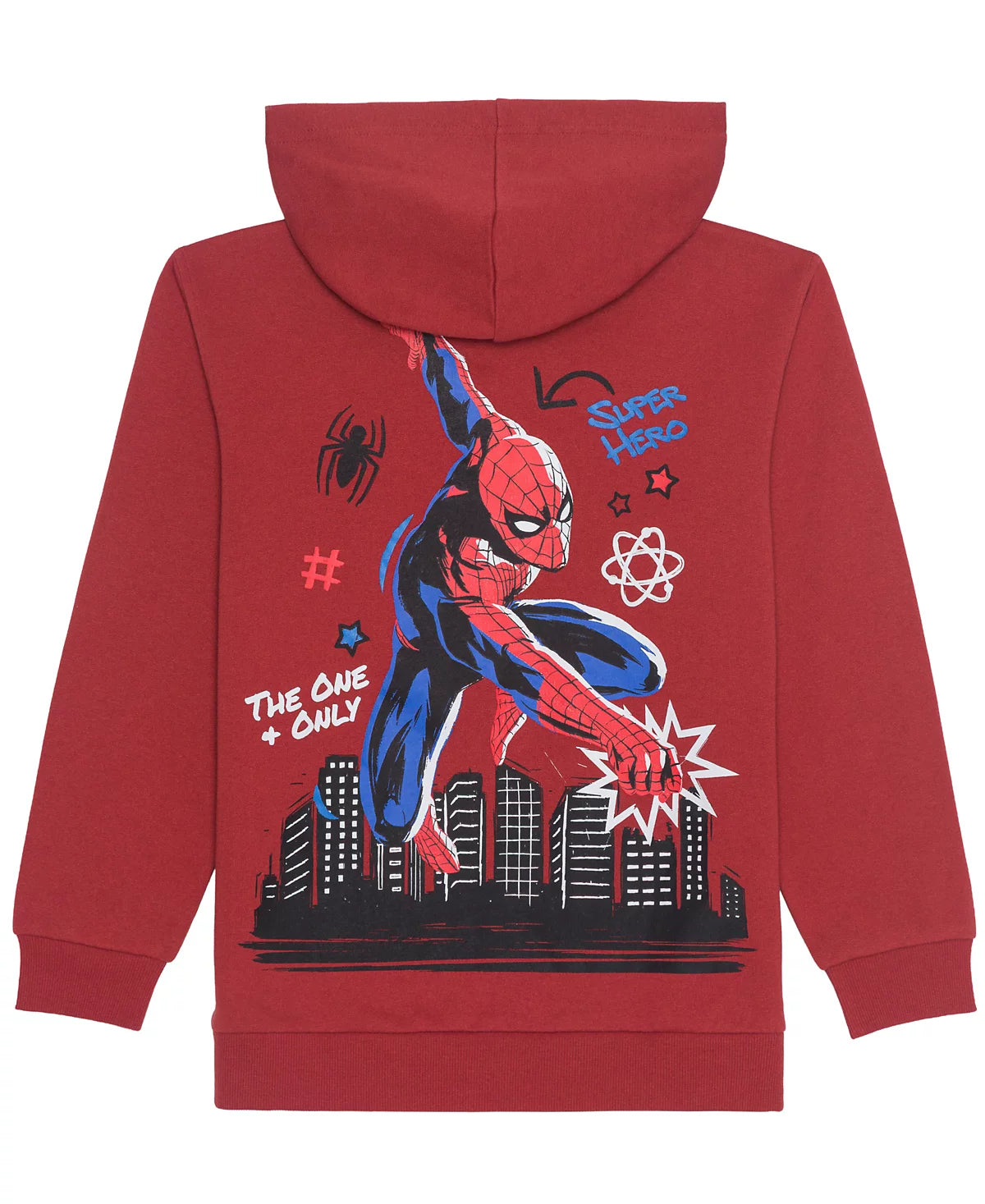 Spider-Man Boys Printed Hooded Sweatshirt