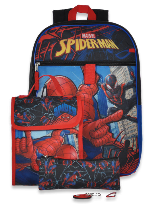 Spiderman 5 Piece Backpack