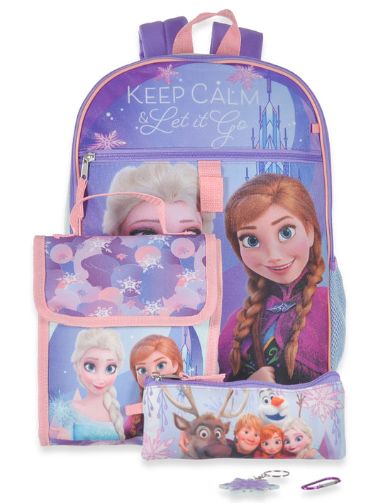 Frozen 5 Piece Backpack Set