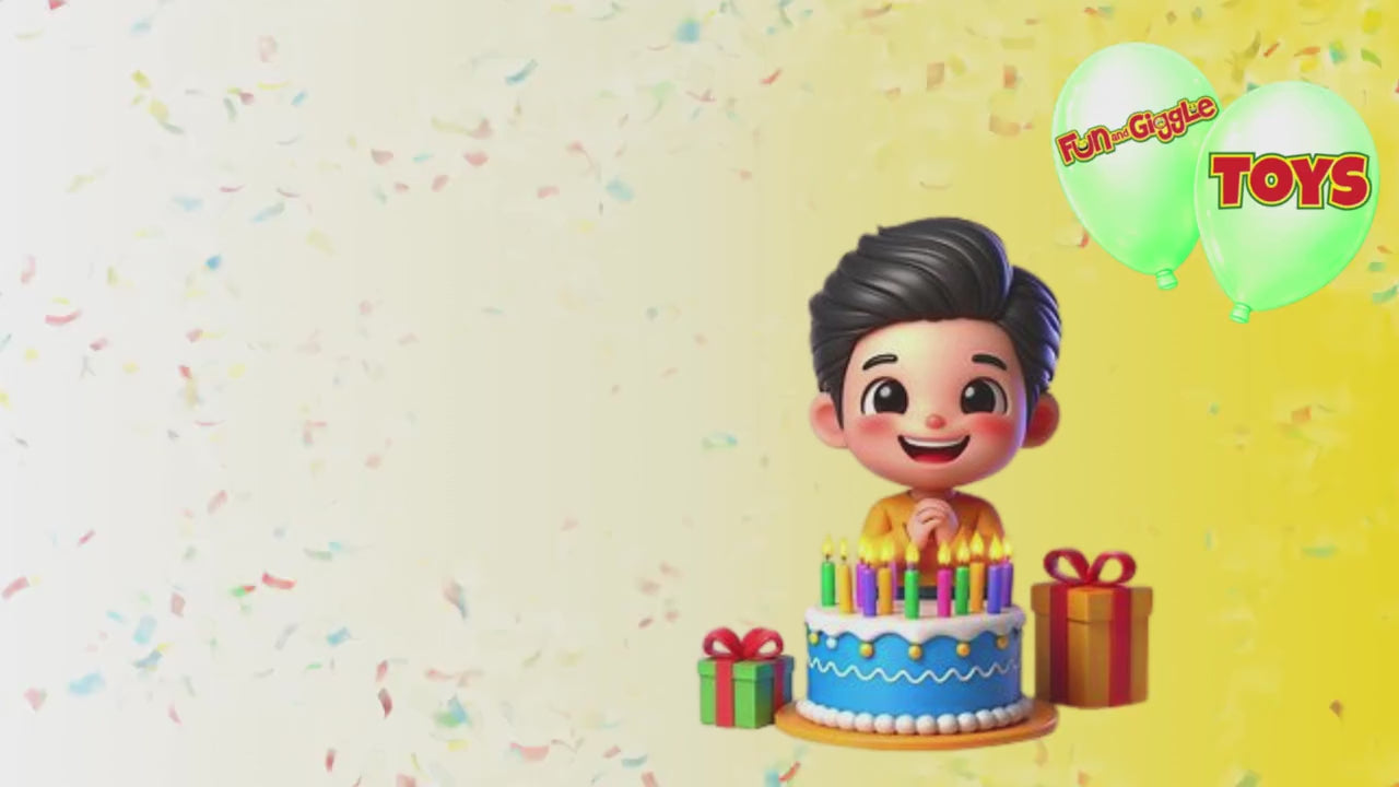 Load video: Explainer video for Fun and Giggle Toys free birthday shout-out feature.